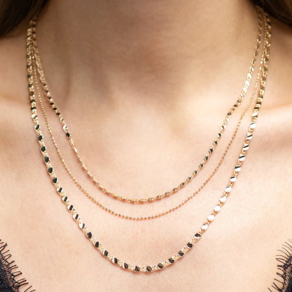 Dainty Layered Mixed Chain Necklace